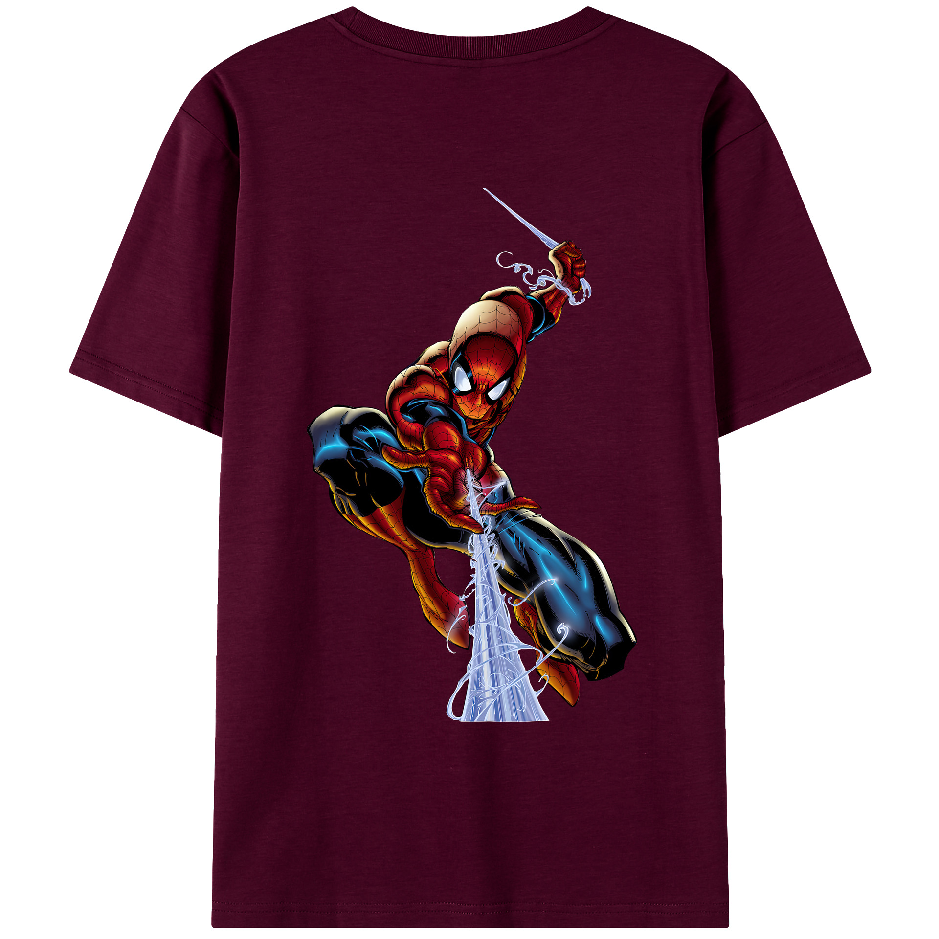 （画像用） Spider Man スパイダーマン レディース半袖Tシャツ(バックプリント)